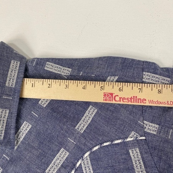 Kenny Rogers Western Shirt‎ Long Sleeve Patterned Cowboy Rodeo Size 17 1/2 35 - Picture 7 of 10